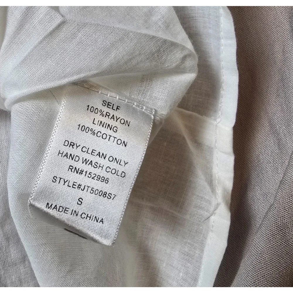 Tulip B Women's Light Beige Pleated Midi Skirt NWT Small - Picture 6 of 6